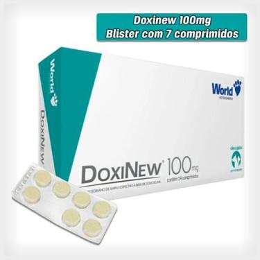 Imagem de DoxiNew 100 mg World para Cães de 20Kg e Gatos de 5Kg - 1 Blíster com 