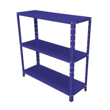Imagem de Estante Aço 3 Prateleiras Reguláveis 25cm Multiuso Várias Cores - BMS 