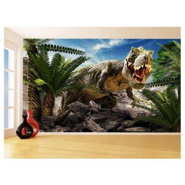 Imagem de Papel De Parede 3D Animais Dinossauro Jurassic 3,5M Anm435 - Você Deco
