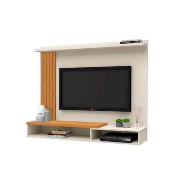 Imagem de Estante Livro Painel Tv 32 42 43 50 52 Polegadas Sala Quarto Off White