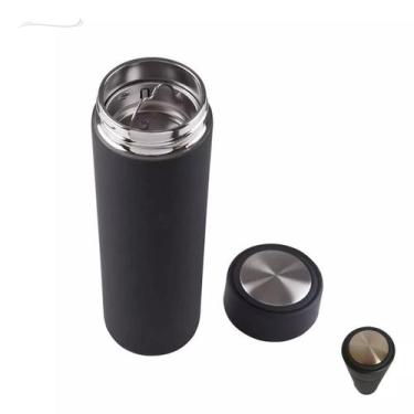 Imagem de Garrafa Squeeze Térmica 400ml Ciclismo Aço Inox Com Filtro Chá Frutas 