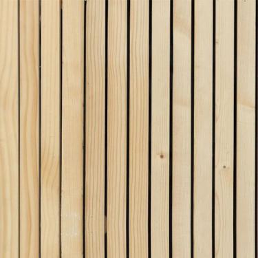 Imagem de Papel de Parede Adesivo Painel Madeira Clara Ripado Para Quarto Sala C