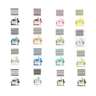 Imagem de Gabinete Vidro Banheiro Estilo Choppin Inox Cores - Cubas e Gabinetes,