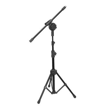 Imagem de Pedestal Girafa Para Microfone Visão C/ Pés Dobráveis Mpe4bk