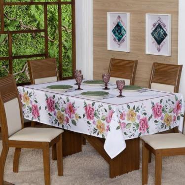 Imagem de Toalha Mesa Quadrada - 4 Lugares 1,50x1,50 Decorativa Floribela - NALU