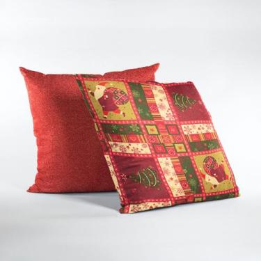 Imagem de Kit 2 Capas de Almofada de Natal Natalina Decorativas 45 x 45 - Millen