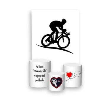 Imagem de Painel De Festa Vertical 1,50 x 2,20 + Trio De Capas Cilindro - Ciclis