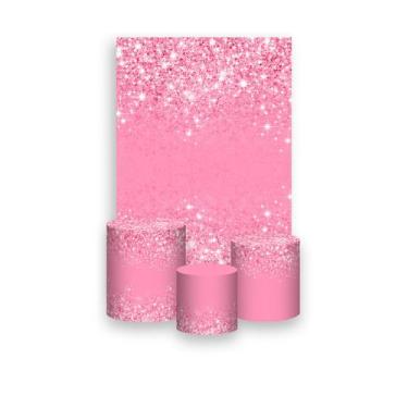 Imagem de Painel De Festa Vertical 1,50 x 2,20 + Trio De Capas Cilindro - Efeito