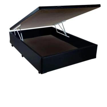 Imagem de Base Box Baú Viúva Preto 128x188 - Carminatti, preto