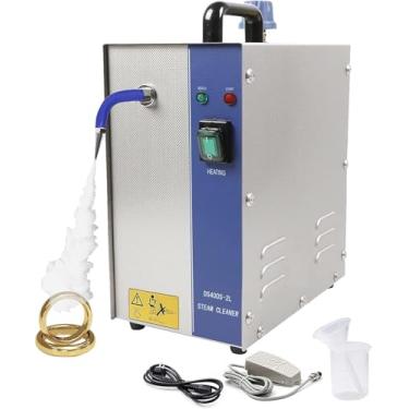 Imagem de Máquina de limpeza a vapor para joias, máquina profissional de limpeza a vapor para joias, equipamento de limpeza a vapor de aço inoxidável para limpeza de joias, prata e ouro, 4L
