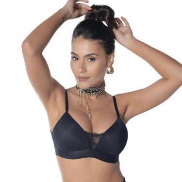 Imagem de Sutiã DeMillus 63498 Microfibra, Preto, 44