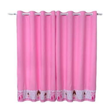 Imagem de Cortina Bailarina Quarto De Menina Rosa Princesa 2,60 X1,70 - Pilli En