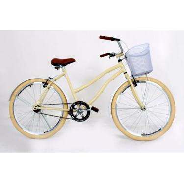 Imagem de Bicicleta Beach Caicara Retro Vintage Aro 26 - RMA Bicicletas, Creme