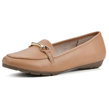 Imagem de CLIFFS BY WHITE MOUNTAIN Mocassim feminino acolchoado brilhante, Tan/Suave, 37