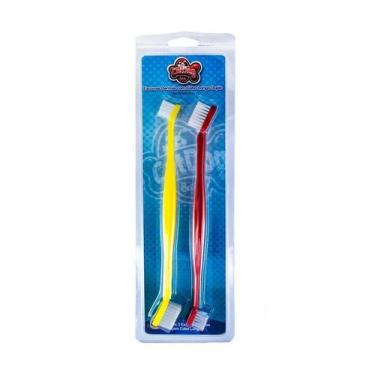 Imagem de Kit Cat Dog com 2 Escovas de Cabo Longo - Cores Sortidas