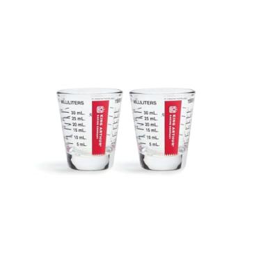Imagem de King Arthur Copo de shot Mini Measure da Baking Company, para ingredientes líquidos e secos multiuso, preto, conjunto de 2