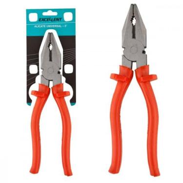 Imagem de Alicate Universal Eda 8'' Excellent Cabo Pvc - 4Ox