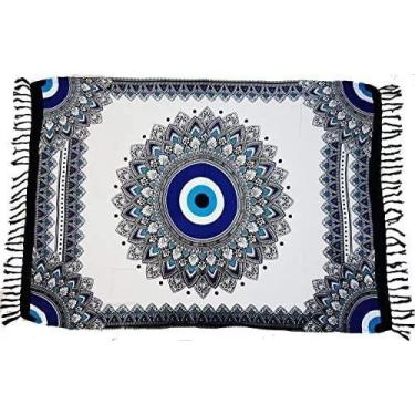 Imagem de Canga Praia Olho Grego Mandala Moda Verão Beach Poliéster - BALI, Mand