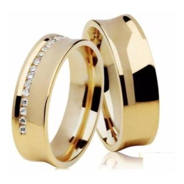 Imagem de Alianças Em Ouro 18k Para Casamento Ou Noivado - Florenzza Jóias, 18