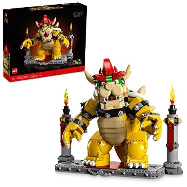 Imagem de LEGO Super Mario The Mighty Bowser, kit de montagem e exibição 3D, boneco colecionável possível com plataforma de batalha, ideia de brinquedo de videogame para fãs de Super Mario Bros, 71411