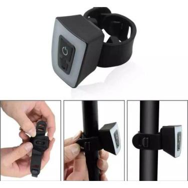 Imagem de Sinalizador Traseiro Para Bike Capacete Usb Mtb speed - Inton