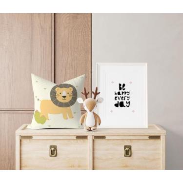 Imagem de Almofada com enchimento Infantil Leãozinho Bege - Core Decore