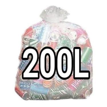 Imagem de Sacos De Lixo Transparente 200l Reforçado 100 Un Fabricante - HIGIPACK