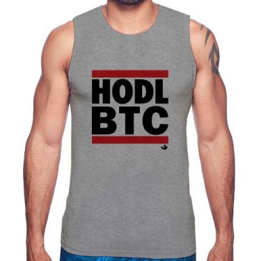 Imagem de Regata Hodl BTC - Foca na Moda, Cinza, G