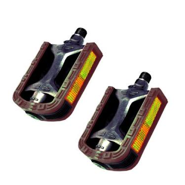 Imagem de Pedal Mtb 1/2 Export Bicolor Preto com Marrom - ROYAL CICLO