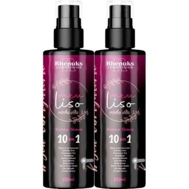 Imagem de Kit 2 Spray Protetor Térmico 10 em 1 Controla o Frizz 200ml - Rhenuks