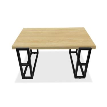 Imagem de Mesa De Centro Retangular Para Sala Brienz Preto e Jade - Genus Móveis