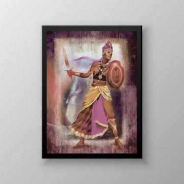 Imagem de Quadro Decorativo Obá Orixá 45x34cm - com vidro - Quadros On-line, Mad