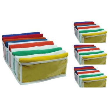 Imagem de Organizador De Camiseta Guarda Roupa Colmeia Grande 4 Unid - VB Home