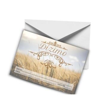 Imagem de Envelope para dízimos, Ofertas e Campanhas 100 unidades - Impressões P