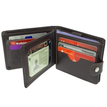 Imagem de Carteira Masculina De Couro Legítimo Na Caixa Presente Ref. 560 - Kart