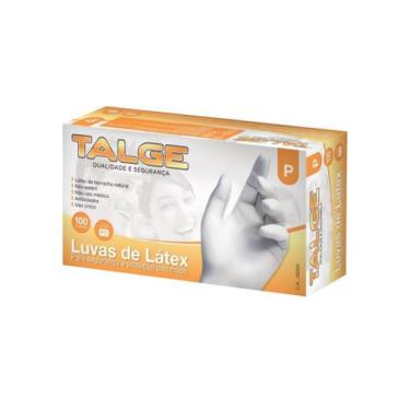 Imagem de Luva Latex com Pó Talge  Limpeza Gastronomia Alimentos estética, P