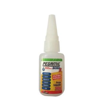 Imagem de Cola Pegamil Bond N2 - Adesivo Instantâneo Ultra Rápido 20g - Lanmax