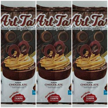 Imagem de Base de Torta, Tortinha Chocolate Redonda 4cm c/72 und.  - Art Tard 