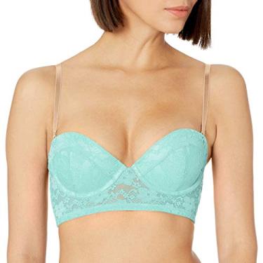 Imagem de Undies.com Sutiã feminino Luxey Girl Long Line Multi-Way Convertible Lace, Iceberg, 32B