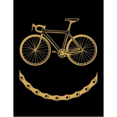 Imagem de Funny Cycling Funny Bike Smiley Face Mtb Cycling Gifts For Cyclist: Notebook 8.5"x11"