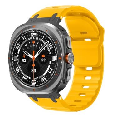 Imagem de Pulseira esportiva de silicone para Samsung Galaxy Watch Ultra de 47 mm masculino/feminino, à prova d'água, macia, compatível com Samsung Watch Ultra, Galaxy Watch 7, Ultra, respirável, correa Reloj