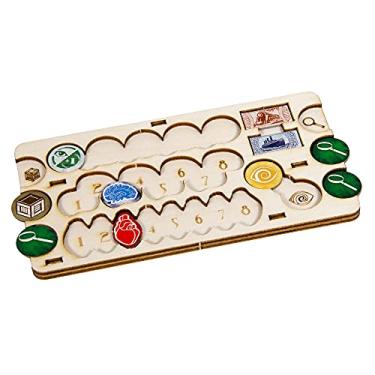 Imagem de The Broken Token Eldritch Player Board - Wood Player Boards Compatible with The Eldritch Horror (Pack of 4)