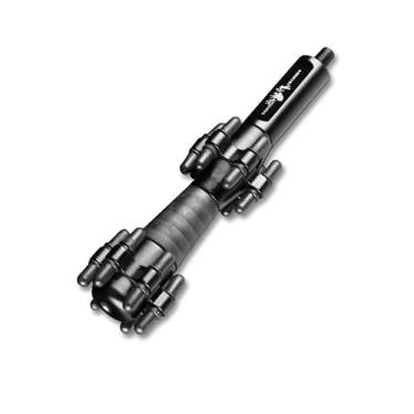 Imagem de FUNTRESS Barra de equilíbrio estabilizadora de arco para tiro com arco de liga de alumínio, amortecedor removível para acessórios de arco composto (preto)