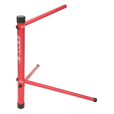Imagem de Suporte de Reparo de Bicicletas, Suporte de Trabalho Mecânico de Bicicleta Portátil de Liga de Alumínio para Manutenção de Bicicletas de Estrada de Montanha, Rack de (vermelho)