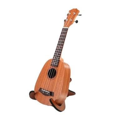 Imagem de 21 Polegada Ukulele Mogno Abacaxi Tipo Barril Treble Ukelele Mini Guitarra 4 Picadas Instrumento Musical Uku Havaiano Kit de ukulele
