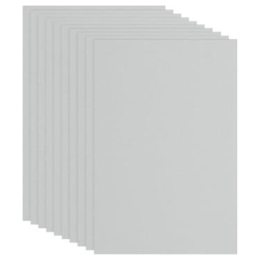 Imagem de PATIKIL Folha de espuma vinílica acetinada cinza não adesiva 30,5 x 20,3 cm de espessura de feltro EVA para projetos de artesanato DIY, 10 peças