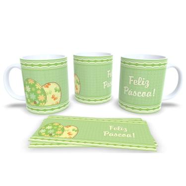 Imagem de Caneca de Porcelana Branca Personalizada Coleção Páscoa