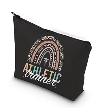 Imagem de WCGXKO Presente de treinador atlético engraçado para treinador de equipe, presente de agradecimento para treinador atlético, Treinador atlético preto, Zíper