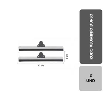 Imagem de 2 Unidades Rodo Para Limpeza De Alumínio Eva Duplo 40 Cm Puxa E Seca B