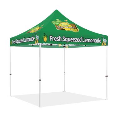 Imagem de Tenda de limonada, barraca de dossel resistente para uso ao ar livre, 25 x 25 cm, barraca de limonada fresca para venda comercial de limonada e promoção de bebidas
